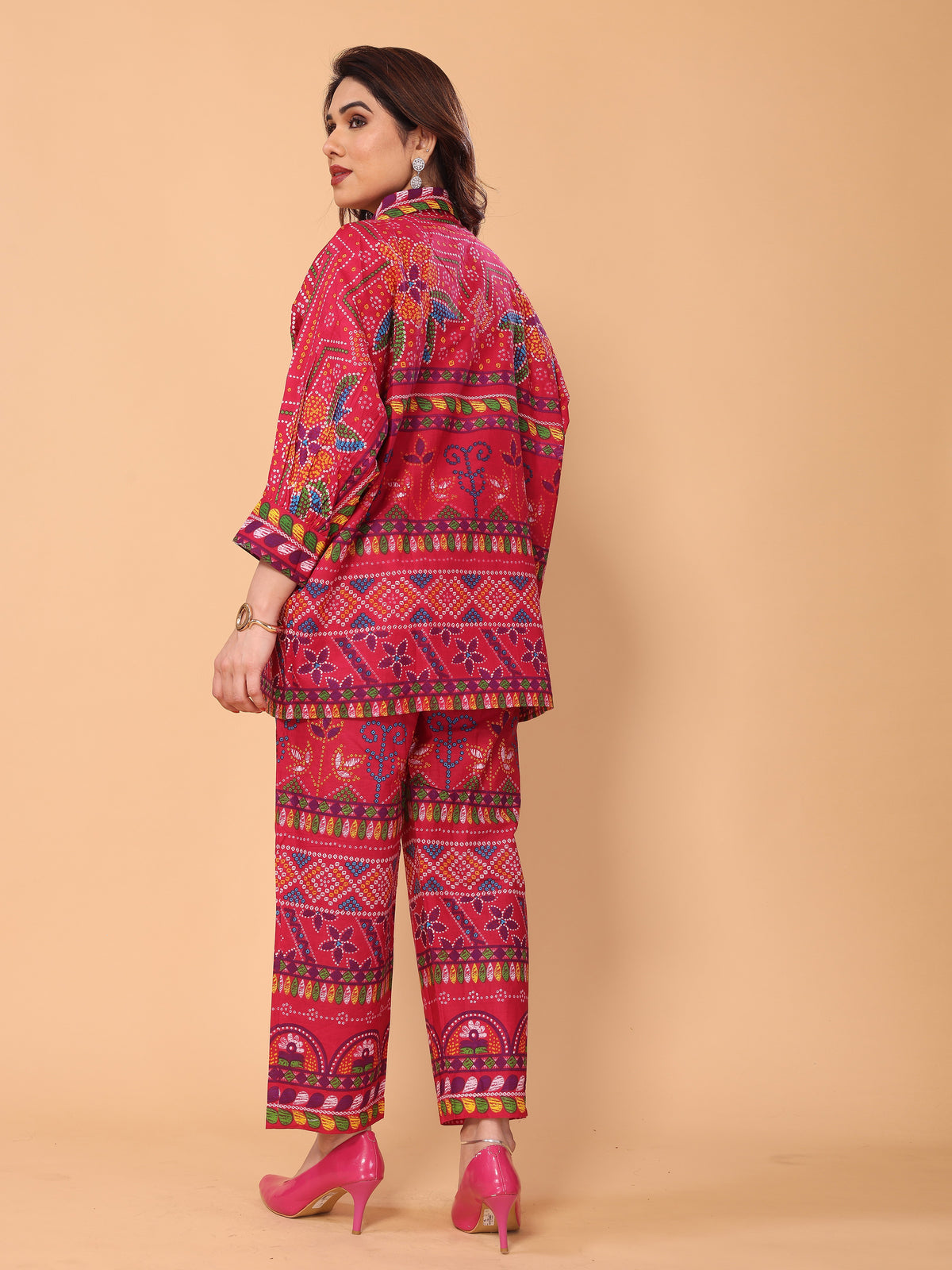 Elegant Bandhani Print Cotton Co-ord Set