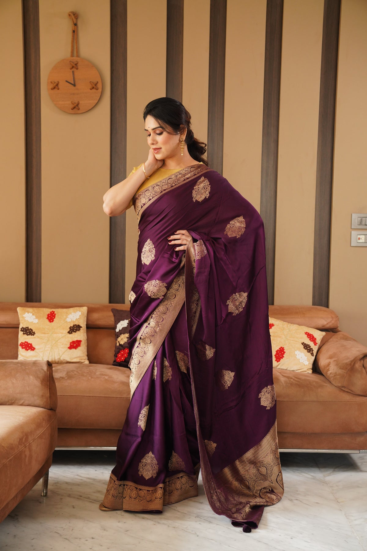 Rishika Premium Designer Saree – Elegant Contrast Border Collection
