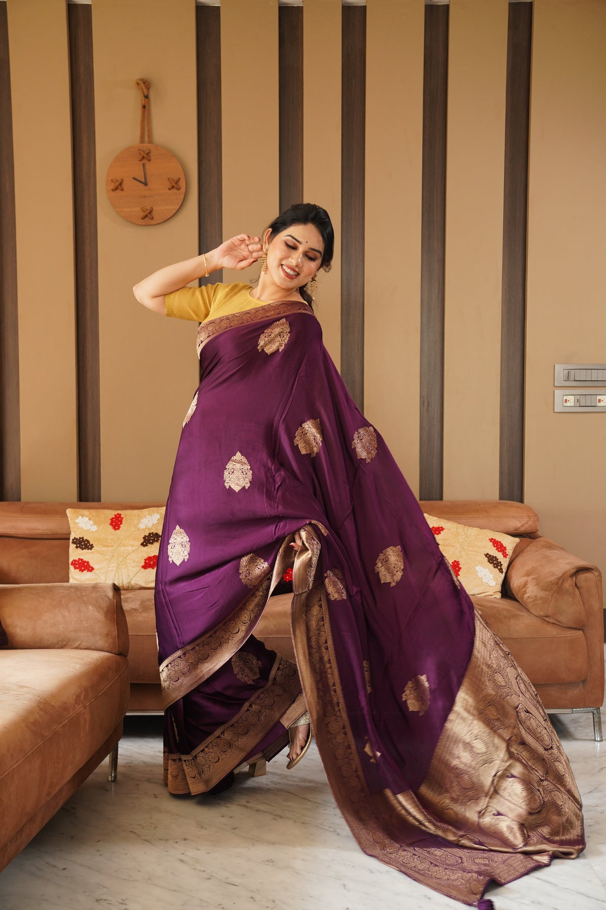 Rishika Premium Designer Saree – Elegant Contrast Border Collection